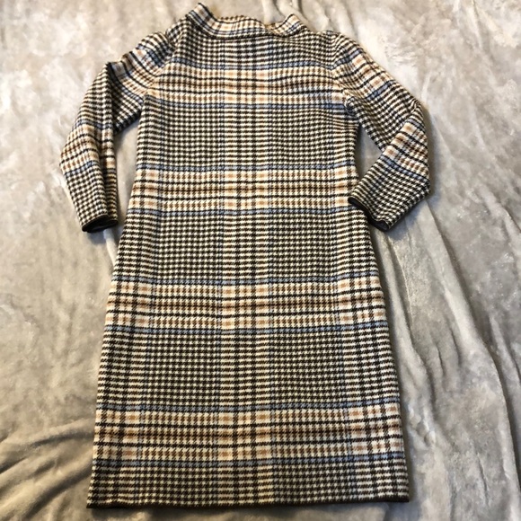 Ann Taylor Plaid Sweater Dress 